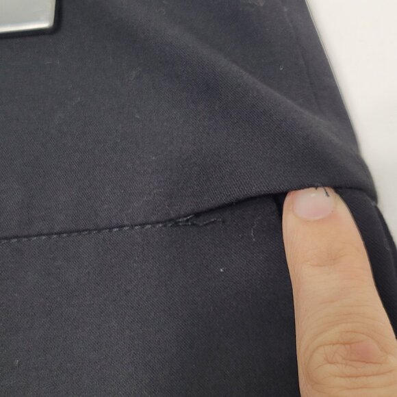 HKR Collections Women Black Back Zip Business Casual Pleated Mini Skirt Size XL - Picture 4 of 12